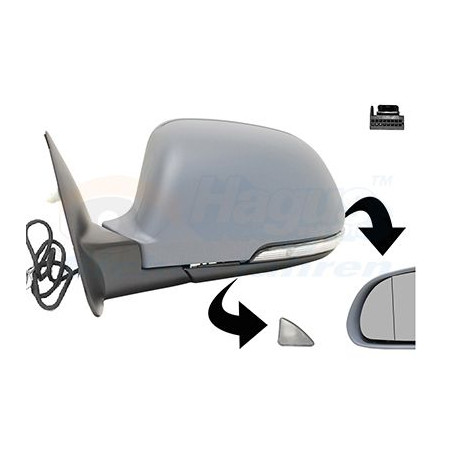 Rétroviseur éléctrique complet gauche