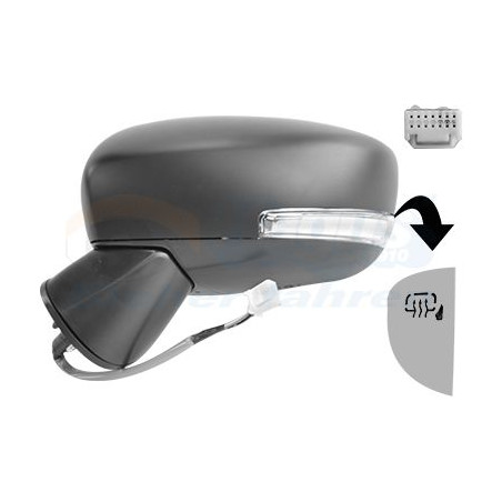 Rétroviseur éléctrique complet gauche