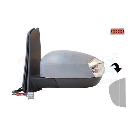 Rétroviseur éléctrique complet gauche