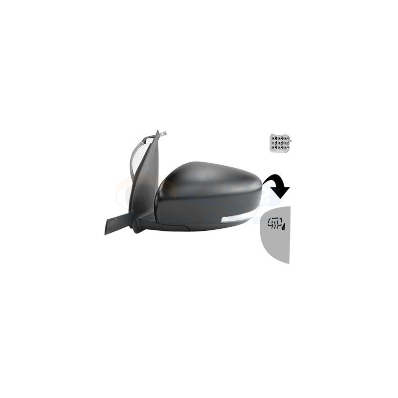Rétroviseur éléctrique complet gauche
