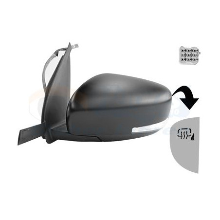 Rétroviseur éléctrique complet gauche
