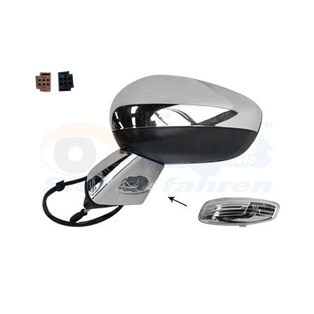 Rétroviseur éléctrique complet gauche