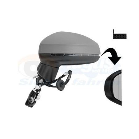 Rétroviseur éléctrique complet gauche