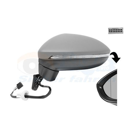 Rétroviseur éléctrique complet gauche