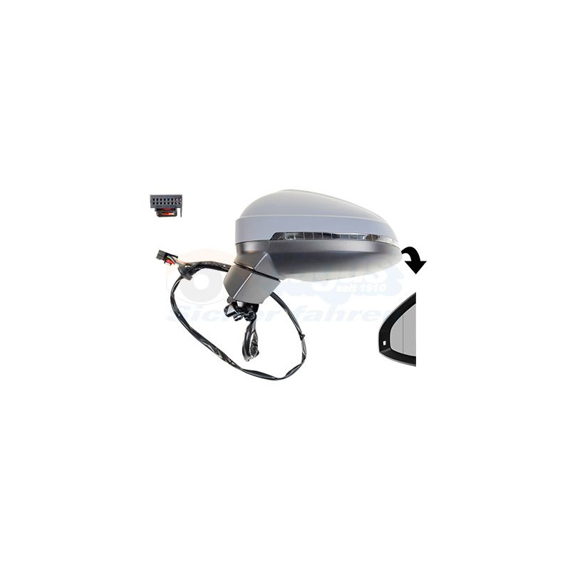 Rétroviseur éléctrique complet gauche