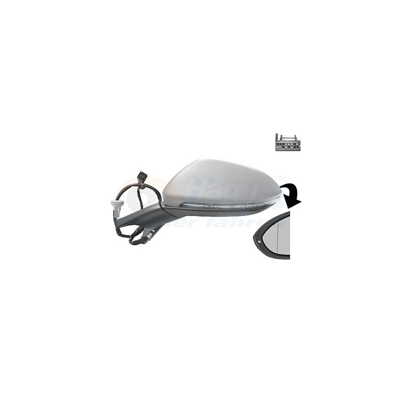 Rétroviseur éléctrique complet gauche