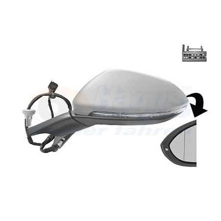 Rétroviseur éléctrique complet gauche