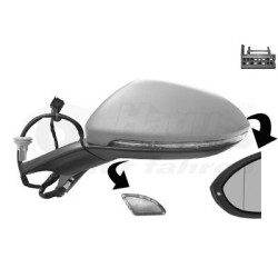 Rétroviseur éléctrique complet gauche