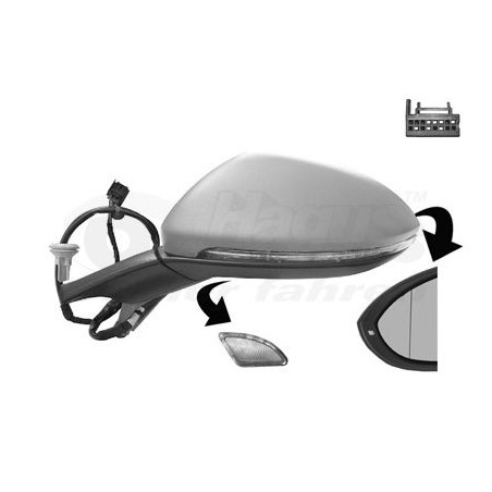 Rétroviseur éléctrique complet gauche