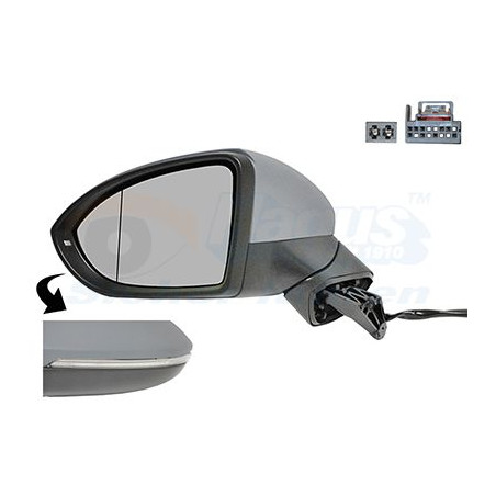 Rétroviseur éléctrique complet gauche
