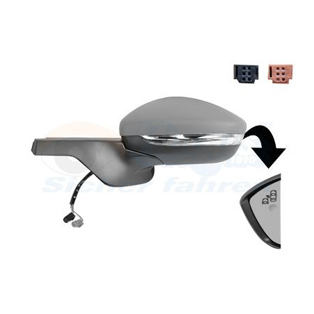 Rétroviseur éléctrique complet gauche