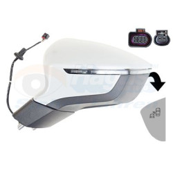 Rétroviseur éléctrique complet gauche