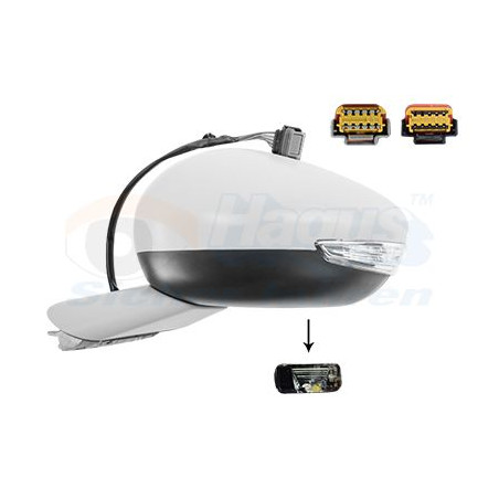 Rétroviseur éléctrique complet gauche