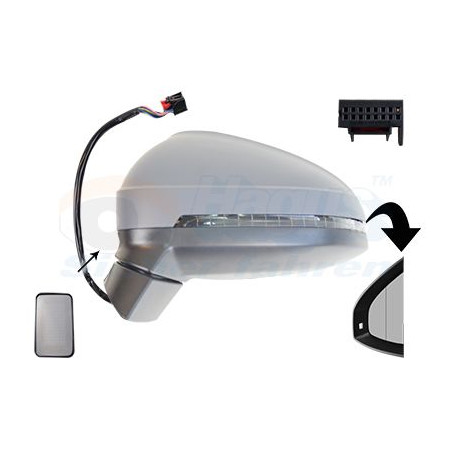 Rétroviseur éléctrique complet gauche