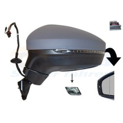 Rétroviseur éléctrique complet gauche