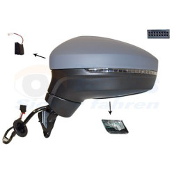 Rétroviseur éléctrique complet gauche