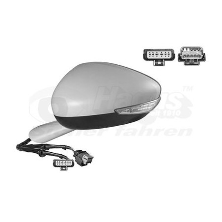 Rétroviseur éléctrique complet gauche