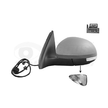 Rétroviseur éléctrique complet gauche