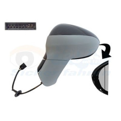Rétroviseur éléctrique complet gauche noir mat - primer