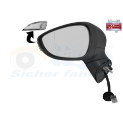 Rétroviseur éléctrique complet gauche