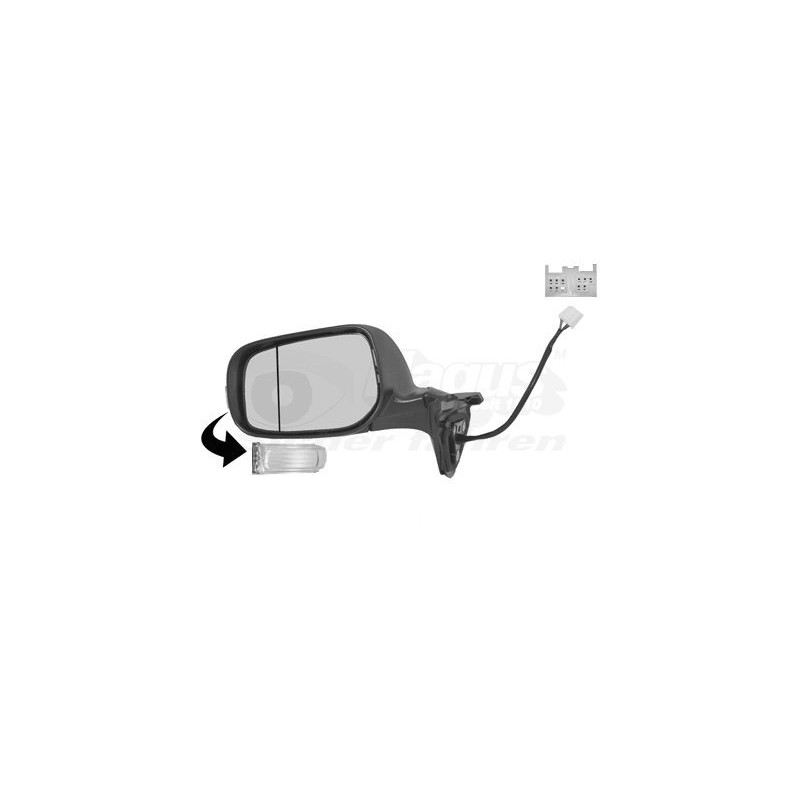 Rétroviseur éléctrique complet gauche