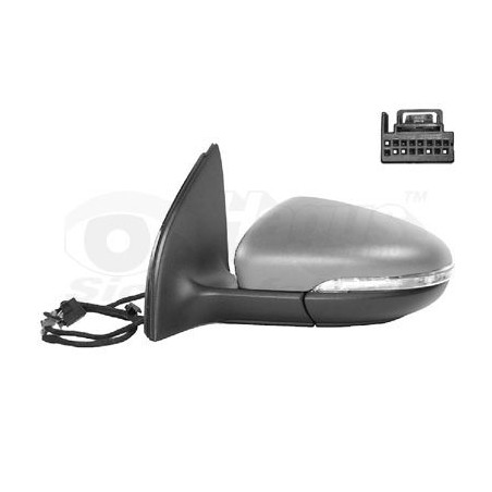 Rétroviseur éléctrique complet gauche