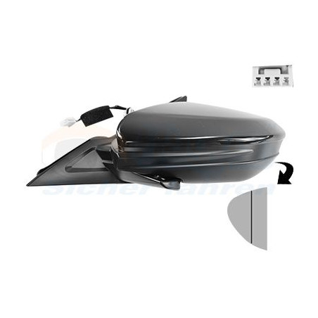 Rétroviseur éléctrique complet gauche