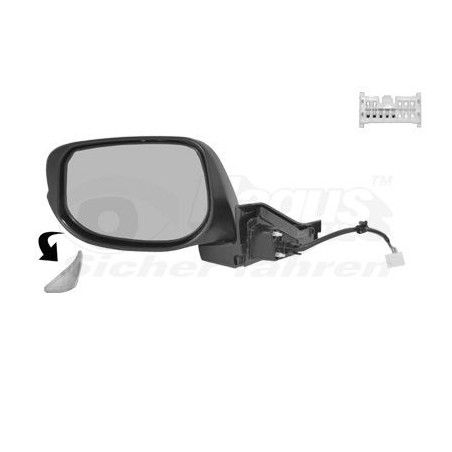 Rétroviseur éléctrique complet gauche