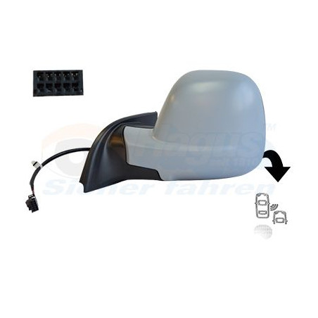 Rétroviseur éléctrique complet gauche