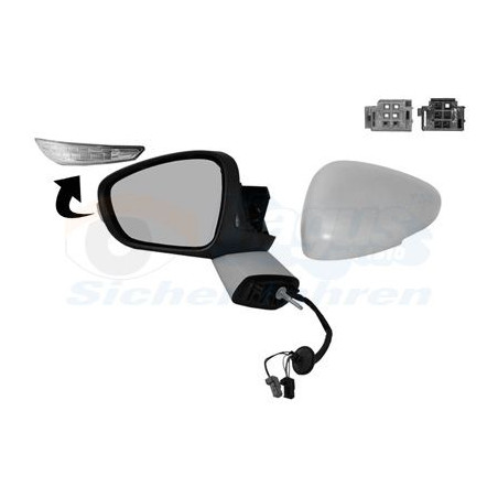 Rétroviseur éléctrique complet gauche