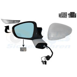 Rétroviseur éléctrique complet gauche
