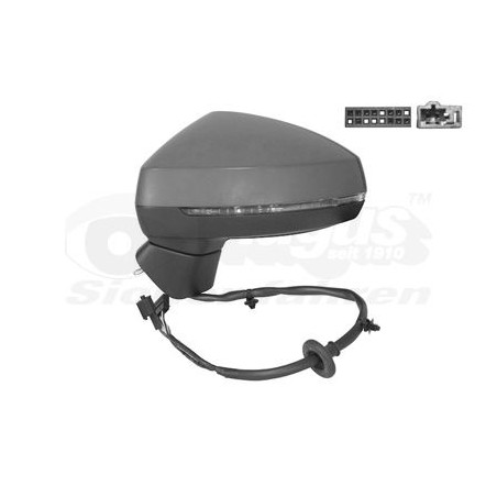 Rétroviseur éléctrique complet gauche