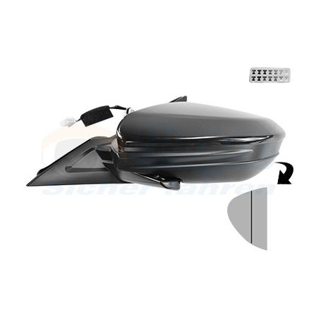 Rétroviseur éléctrique complet gauche