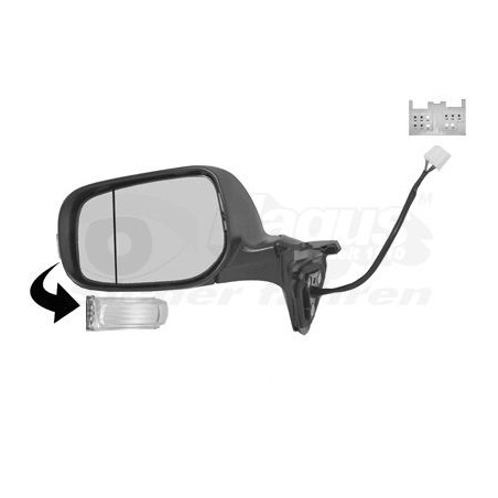 Rétroviseur éléctrique complet gauche