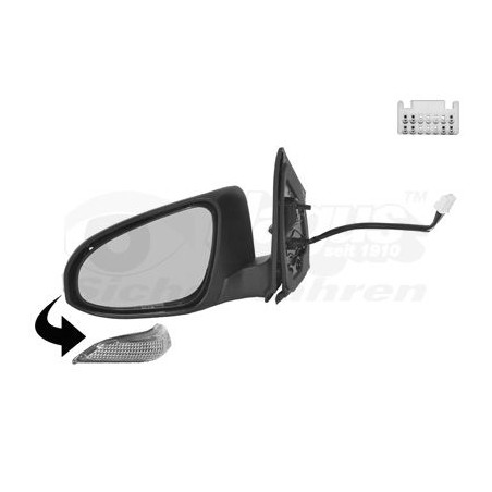 Rétroviseur éléctrique complet gauche