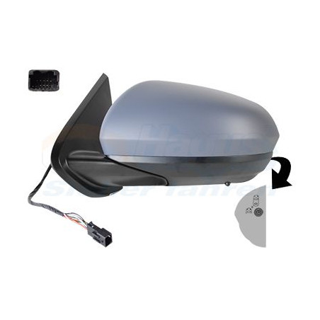 Rétroviseur éléctrique complet gauche