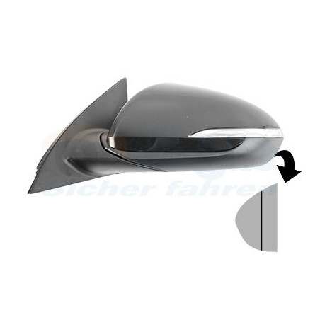 Rétroviseur éléctrique complet gauche