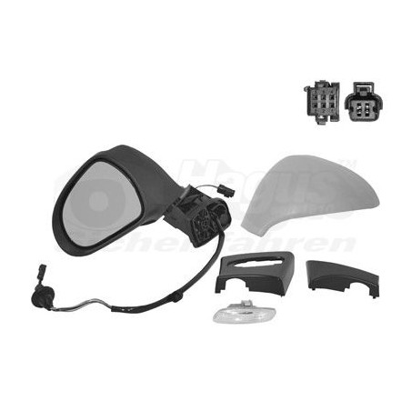 Rétroviseur éléctrique complet gauche
