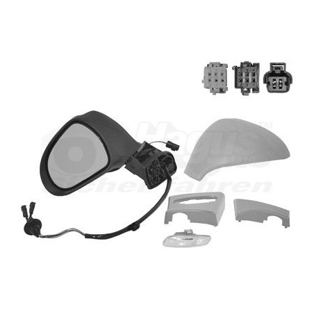 Rétroviseur éléctrique complet gauche