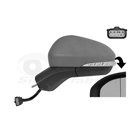 Rétroviseur éléctrique complet gauche