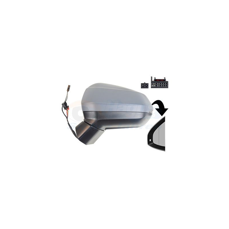 Rétroviseur éléctrique complet gauche