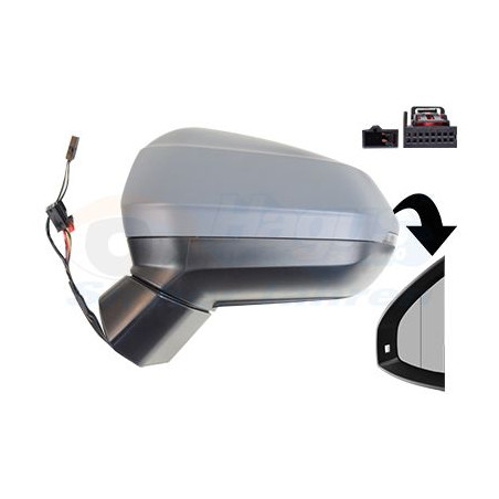 Rétroviseur éléctrique complet gauche