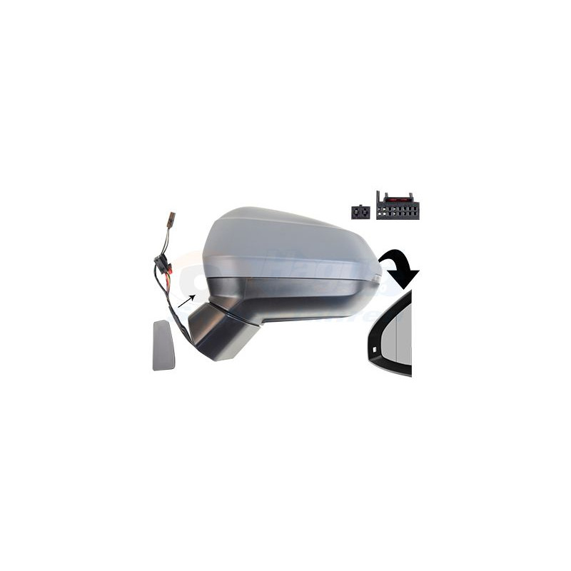 Rétroviseur éléctrique complet gauche