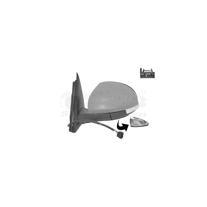 Rétroviseur éléctrique complet gauche