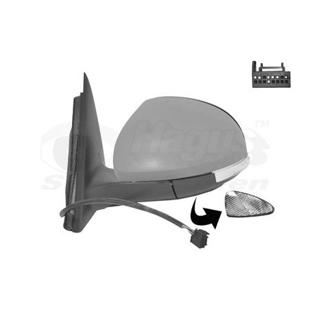 Rétroviseur éléctrique complet gauche