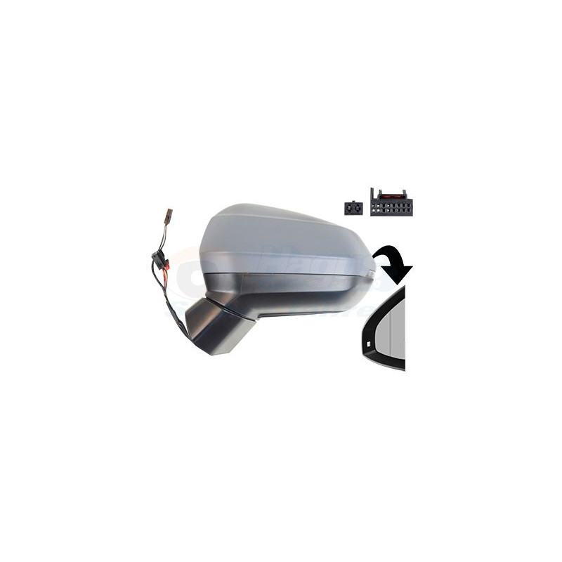Rétroviseur éléctrique complet gauche