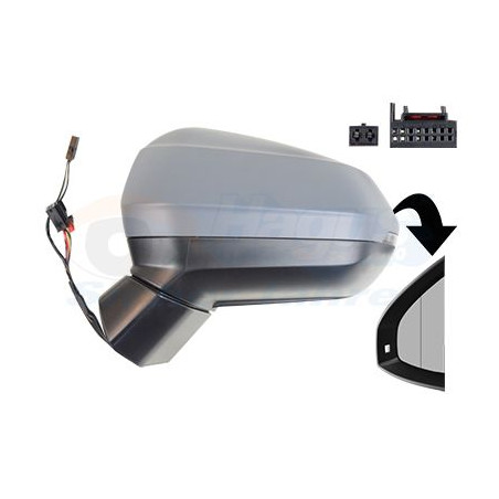 Rétroviseur éléctrique complet gauche