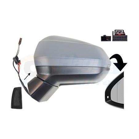 Rétroviseur éléctrique complet gauche