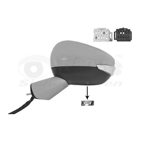 Rétroviseur éléctrique complet gauche