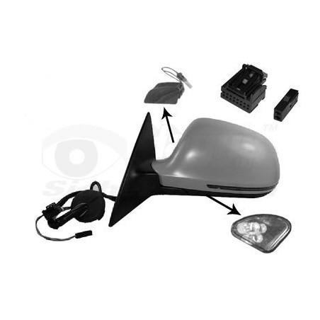 Rétroviseur éléctrique complet gauche